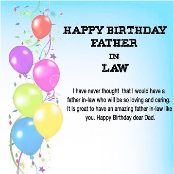 Happy birthday father in law short quotes
