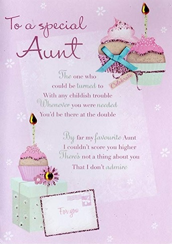 Aunt birthday card messages