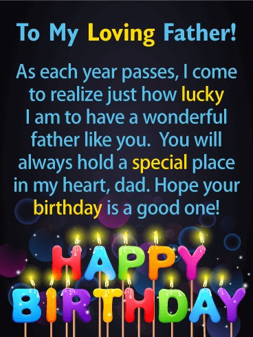 Best wishes for father birthday