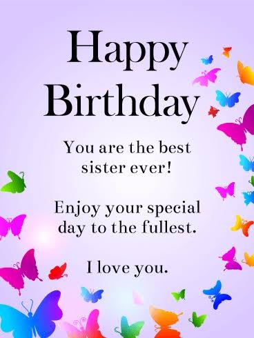 Happy birthday big sister