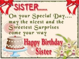 Sister birthday wishes