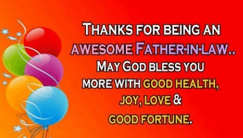 Quotes for birthday wishes for father in law