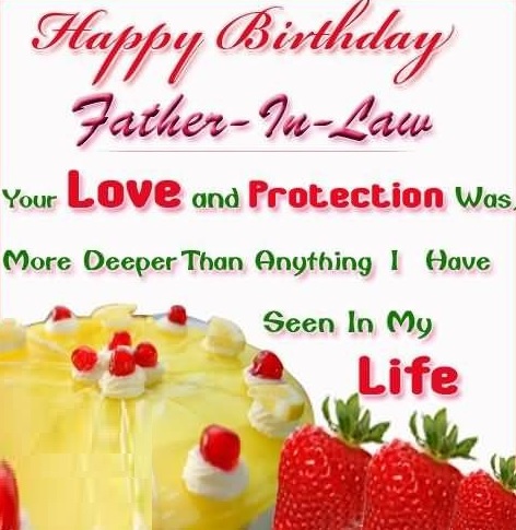 Happy birthday father in law short quotes