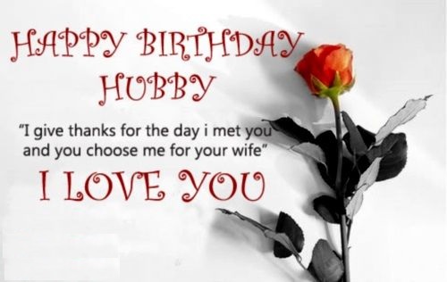 My husband birthday wishes