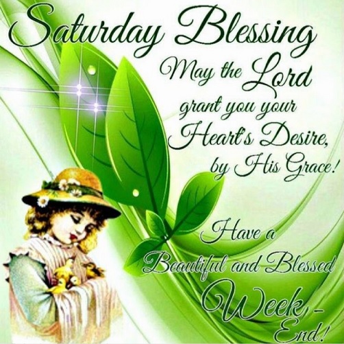 wish you a blessing saturday