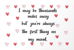 Long distance quotes for him